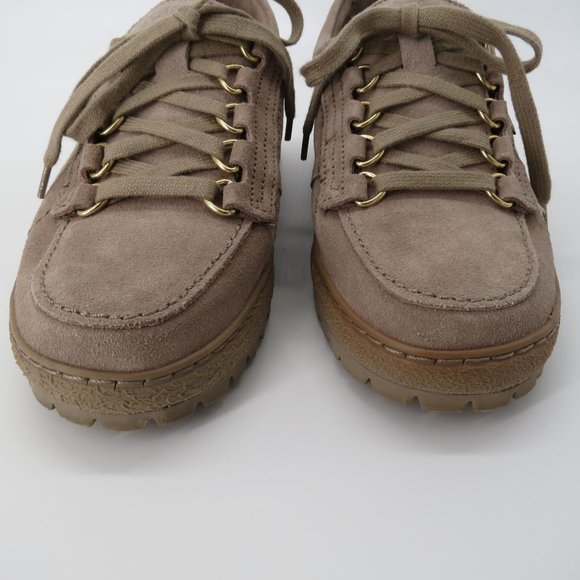 MEPHISTO Originals Lady Beige Suede Leather Lady Lace Up Shoes Size 7.5 - Picture 6 of 10